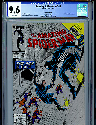 #ad Spider man #265 CGC 9.6 1992 2nd Print Marvel 1st Silver Sable Amricons K73 $149.99
