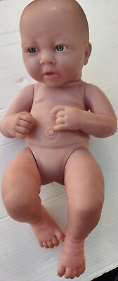 #ad Berenguer Vinyl Newborn Doll Baby Girl Realistic Lifelike Blue Eyes 22 07 14quot; $19.99