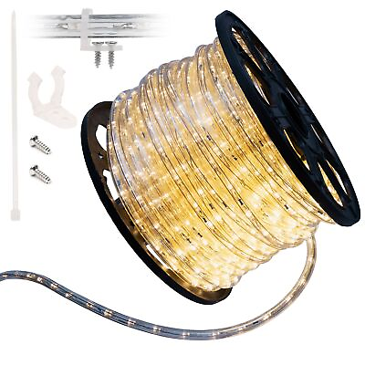10#x27; 20#x27; 25#x27; 50#x27; 100#x27; 150ft Outdoor LED Rope Light Water Resistant Extend to 300#x27; $79.95