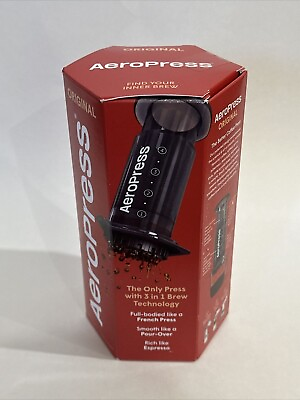 #ad AeroPress Coffee and Espresso Maker 1 3 Cups of Coffee New in Box $24.95