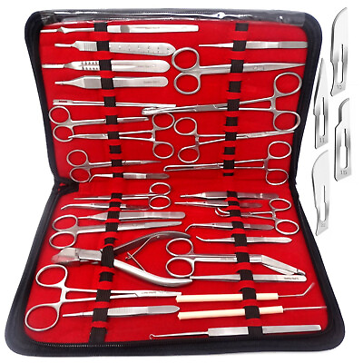 #ad 72 PC US Military Field Minor Surgery Surgical Veterinary Dental Instruments Kit $54.99