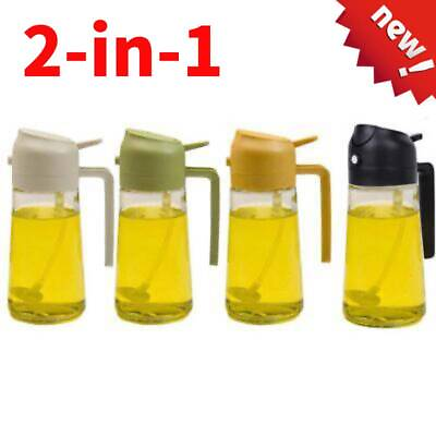 #ad 2 in 1 Glass Oil Sprayer and Dispenser Spray Bottle Cooking Dispensers $9.48