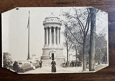 #ad Manhattan New York Union Army Memorial in Riverside Park Antique Vintage Photo $12.95