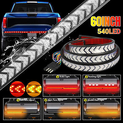 #ad #ad 60quot; 540LED Truck Strip Tailgate Light Bar Reverse Brake Tail Flowing Turn Signal $19.98