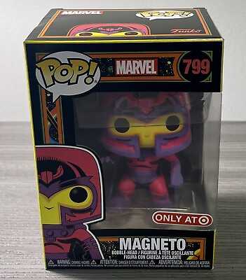 #ad Funko Pop Marvel #799 Magneto Black Light Target Exclusive $14.30