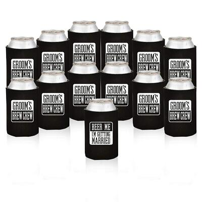 #ad 13 Pack Groom and Groomsman Gifts for Wedding 13 Count Pack of 1 Black $28.85