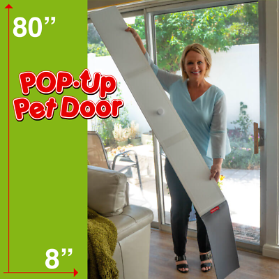 #ad Affordable 78 80quot; Pet Door™ for Sliding Glass Doors amp; Screens. 7quot; x 19quot; Flap $74.99