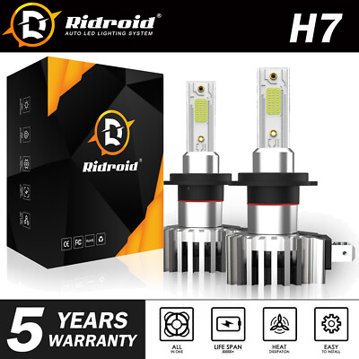 #ad H7 LED Headlight Bulbs Conversion Kit Hi Lo Beam 2200W 330000LM Super Bright $11.98