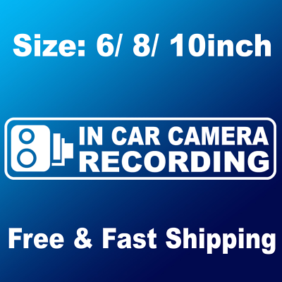 #ad #ad 2x in Car Camera Recording Decal Sticker Auto Window Door Sign Vinyl Decals $7.50