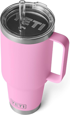 #ad Rambler 42 Oz Straw Mug Vacuum Insulated Stainless Steel Power Pink $84.99