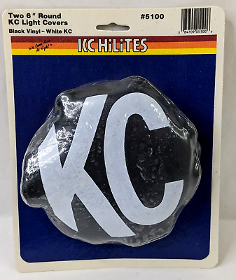 KC HiLiTES 6 in Round KC Pair Soft Light Covers 5100 Rare NOS Vintage $199.98