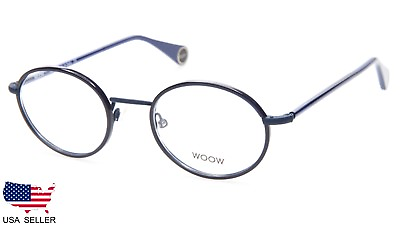 #ad NEW All Right 5 by WOOW Col 933M BLUEBERRY EYEGLASSES FRAME 47 19 144 B37 Italy $164.99