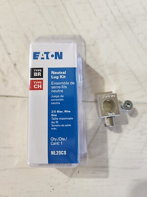 #ad Eaton NL20CS Neutral Lug Kit 125 Amp Neutral Lug for 2 0 Wire Size $14.95