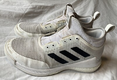 #ad Adidas womens Crazy Flight Mid Volleyball Shoe White Black Size 8.5 FX1792 $14.50