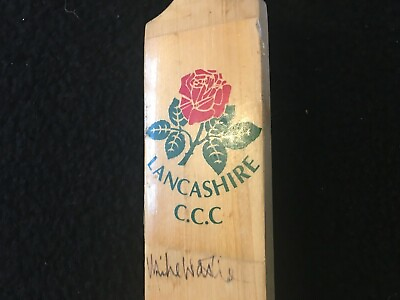 #ad Lancashire County Cricket Signed Miniature Cricket bat GBP 25.00