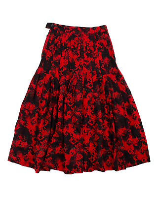 #ad Ladies Escada Vintage Multicolored Light Skirt Size M W28 $37.99