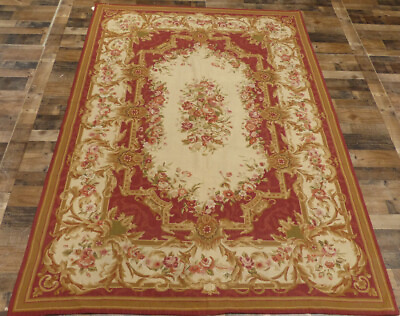 #ad 5#x27;9quot;x8#x27;6quot; Stunning French Aubusson DES Classic hand knotted wool Needlepoint rug $533.40