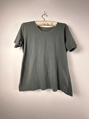 #ad Blue Fish Women#x27;s Round Neck Pullover Short Sleeve T Shirt Top Gray $27.15