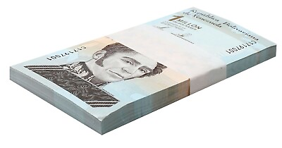 #ad Venezuela 1 Million x 100 Bundle Bolivares Uncirculated Banknote w COA amp; Receipt $333.33