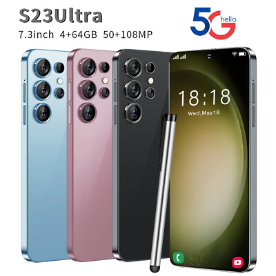 #ad S23 Ultra Smartphone 7.3quot; 464GB Android Factory Unlocked Mobile Phones 8000mAh $118.99