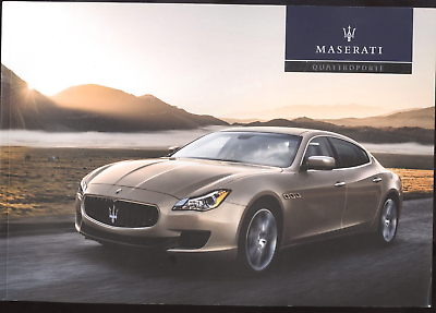 #ad 2013 2014 Maserati Quattroporte Sales Brochure 90 pages Large $10.00