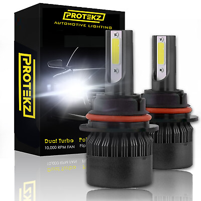 #ad Protekz 9008 H13 LED Headlight Bulbs CREE 6000K Xenon White Plugamp;Play with Fan $34.66