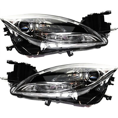 #ad Headlight Assembly Set For 2011 2012 2013 Mazda 6 Left and Right Composite CAPA $267.92