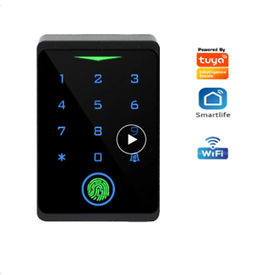 #ad Digital Smart Door Lock Touch Fingerprint Keypad WiFi Waterproof Unlock 125KHZ $25.92