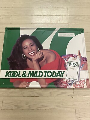 #ad VTG Kool amp; Mild African American Black Woman Cigarette Ad Metal Sign 26x20 $199.99