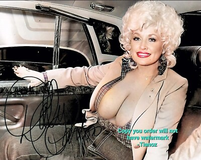 #ad Dolly Parton 8X10 Autograph Celebrity Photo Reprint Sexy Hot Signed Picture $13.69