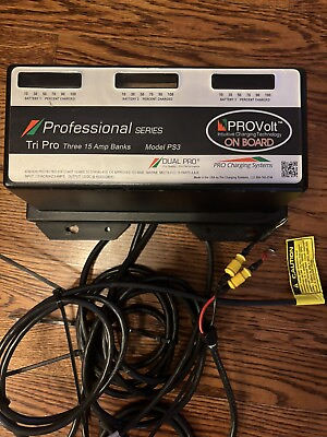 #ad Dual Pro PS3 Battery Charger 3 Bank 15 Amps $400.00
