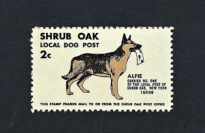 #ad Shrub Oak Local Dog Post of Alfie the Dog Stamp $1.49