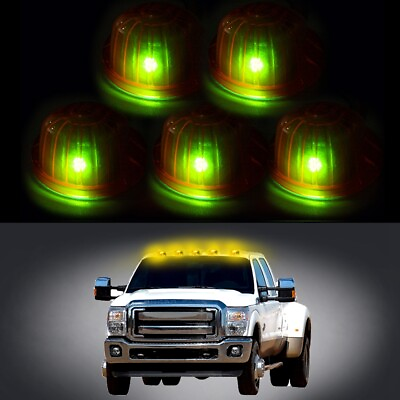#ad 5x Amber Lens 1313A Cab Roof Clearance LightW5W 3020 12V LED For Chevy GMC $21.29