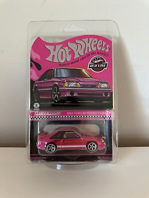 #ad Hot Wheels RLC Exclusive Pink Edition 1993 Ford Mustang Cobra R SHIPS ASAP $44.99