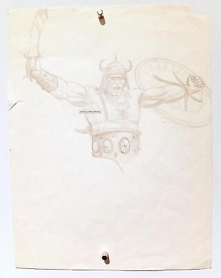 #ad DAVE STEVENS ORIGINAL ART Pencil Sketch Vtg 1970 CONAN THE BARBARIAN Rocketeer $238.50