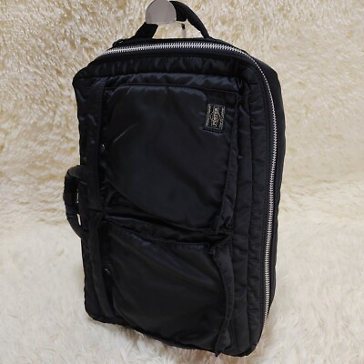 #ad Porter Yoshida amp; Co Tanker 2WAY BRIEFCASE black backpack bag $130.00