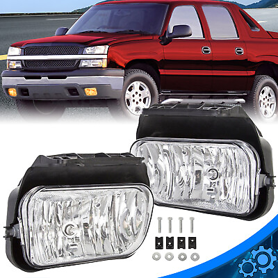 #ad Bumper Fog Lights Lamps LeftRight Fit For 2003 2006 Chevy Silverado Avalanche $24.95