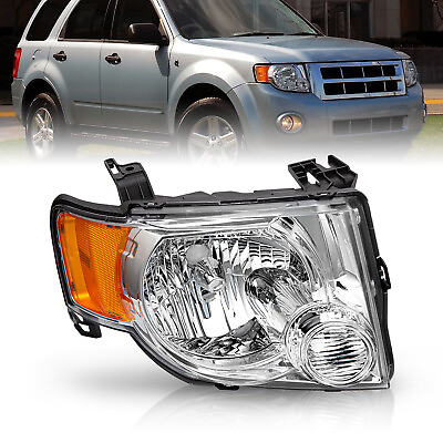 #ad For 2008 2009 2010 2011 2012 Ford Escape SUV Chrome Driver Side Headlight Lamp $39.99