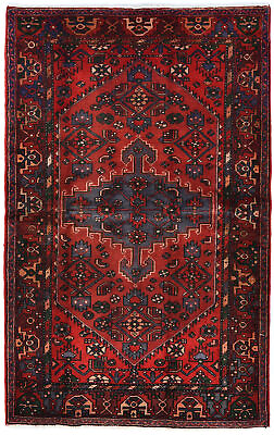 #ad Vintage Red Tribal Home Studio Decor 4X7 Oriental Rug Hand Knotted Wool Carpet $434.00