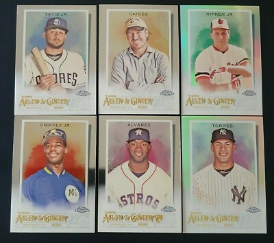 #ad 2020 Topps Allen and Ginter CHROME with Refractors and Green Ref. 99 You Pick $0.99