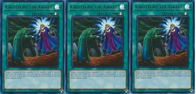 #ad *** 3X CALLED BY THE GRAVE 3X *** PLAYSET ULTRA RARE DUDE EN044 NM YUGIOH $4.95