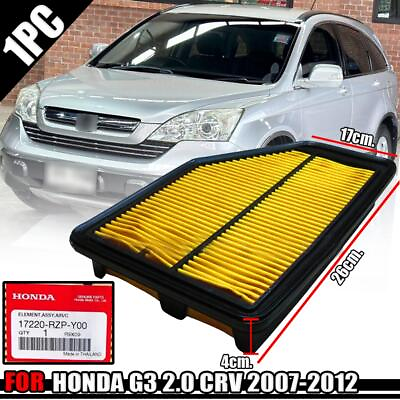 #ad 17220 RZP Y00 Genuine Cleaner Air Filter For Honda CR V CRV G3 2.0L 2007 2012 $65.63