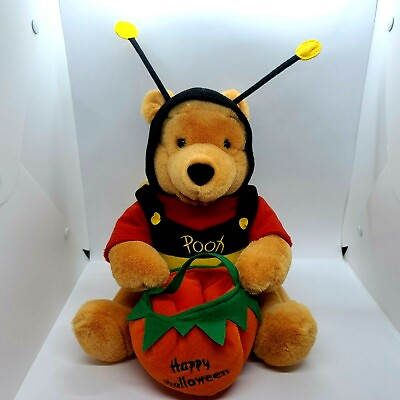 #ad Disney Winnie The Pooh Halloween Bee Wings Costume 10quot; Plush Stuffed Animal $26.95
