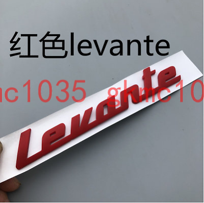 #ad Maserati SUV Levante Rear Script Emblem Badge Matte Red Brand New 1PC $29.95