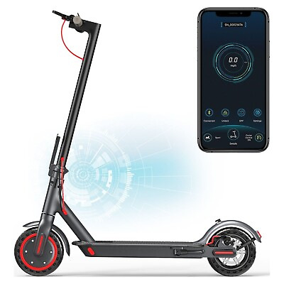#ad AOVOPRO 8.5quot; Adult Foldable Electric Scooter 19mph Max Speed Long Range 10.4AH $237.99
