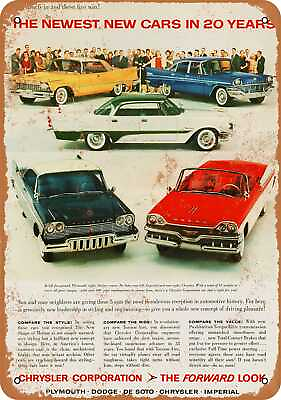 #ad Metal Sign 1957 Chrysler Full Line Vintage Look 3 $18.66