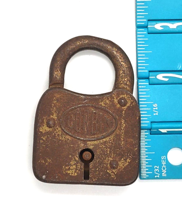 #ad Antique Corbin Lever Lock No Key $12.95
