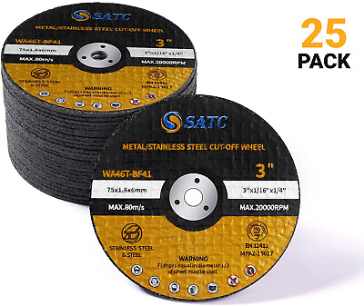 #ad 10x 9x.075quot;x7 8quot; Cut Off Wheel Metal Stainless Steel Angle Grinder Cutting Discs $21.99