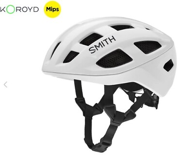 #ad Smith Triad MIPS Road Helmet Medium 55 59cm White Matte White New $190 $135.00