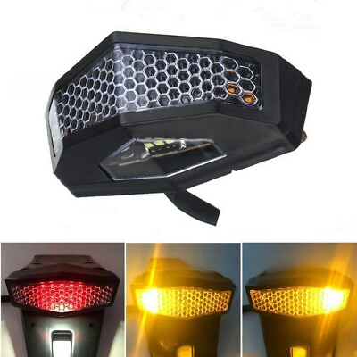 #ad Universal Motorcycle LED Tail Light Turn Signal Rear Brake Stop Indicator Lamp $11.99